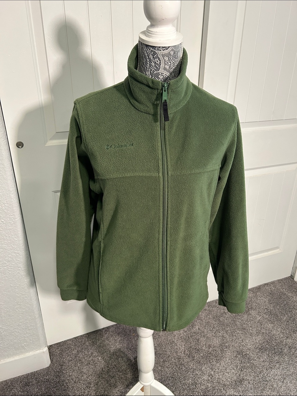 Columbia Green Lightweight Fleece Jacket 14/16